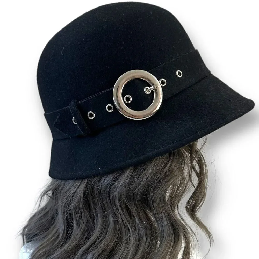 Arlin black wool bucket hat - Picture 1 of 5